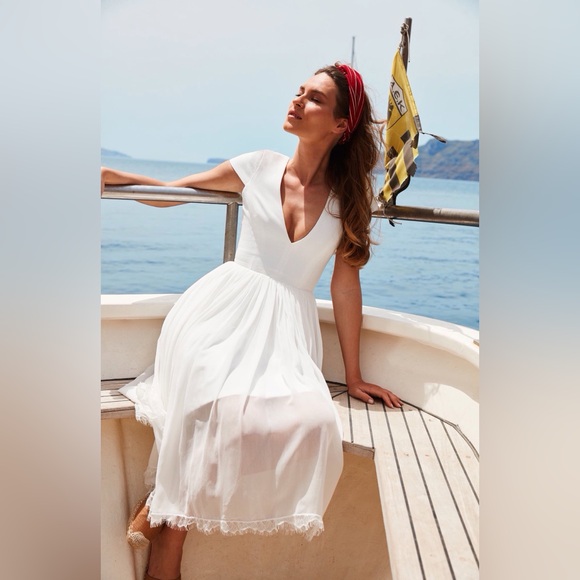 Cory chiffon Fit and flare cocktail dress Size large - Picture 13 of 13